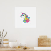 Poster licorne (Cuisine)