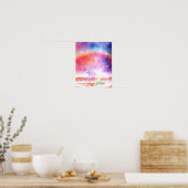 Poster licorne arc-en-ciel (Cuisine)