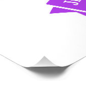 Poster Licorne Bébé Magique avec Fleurs (Coin)