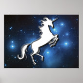 Poster licorne blanche (Devant)