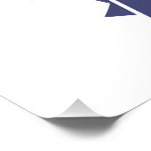 Poster Licorne blanche adorable avec des fleurs (Coin)