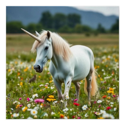 Poster Licorne Chanceuse (Devant)