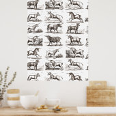 Poster Licorne Classique Antique Créature Magique Mythiqu (Cuisine)