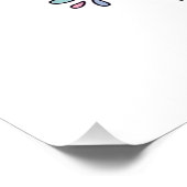 Poster Licorne Cloud Hopper Licorne Mignonne Cadeau Dés (Coin)