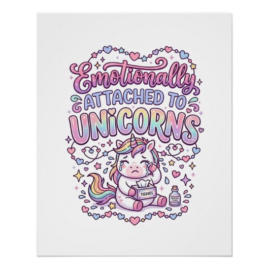 Poster Licorne émotionnellement attachée aux originaux de (Devant)