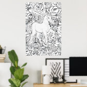 Poster Licorne invisible (Bureau à domicile)
