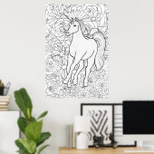 Poster Licorne invisible (Bureau à domicile)
