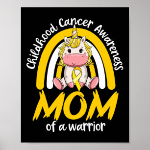 Poster Licorne Magique Maman Fière Du Ruban Contre Le Can
