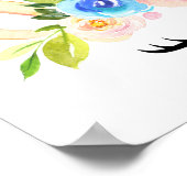 Poster Licorne Mignonne, Licorne Magique, Chambre de Fill (Coin)