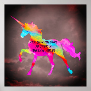 Poster Licorne Rêveuse