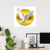 Poster licorne volante (Bureau à domicile)