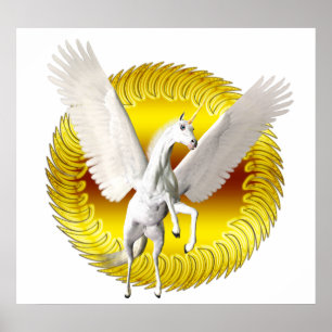 Poster licorne volante