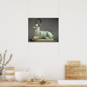 Poster Lid d'un pot d'unguent sous forme d'ibex (Cuisine)