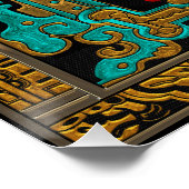 Poster Lid of Great Tomb of Pakal - Astronaut Palenque (Coin)