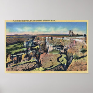 Poster L'Idaho du sud - ferme de descente célèbre en