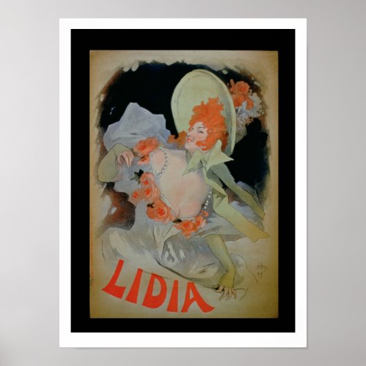 Poster 'Lidia', 1895 (litho couleur) (Devant)