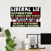 Poster Lie libérale #666 (Bureau à domicile)
