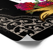 Poster Liefde Skulls/afdrukken (Hoek)