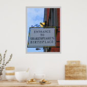 Poster Lieu de naissance de Shakespeare (Cuisine)