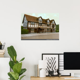 Poster Lieu de naissance de Shakespeare, Stratford-upon-A