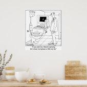 Poster Lieu de travail virtuel dans une salle de bain (Cuisine)