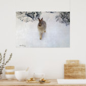Poster Lièvre d'hiver (lapin), Bruno Liljefors (Cuisine)