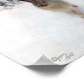 Poster Lièvre d'hiver (lapin), Bruno Liljefors (Coin)