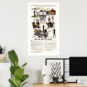 Poster Life in the U.S. Navy (Bureau à domicile)