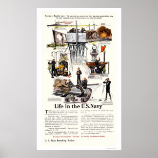 Poster Life in the U.S. Navy