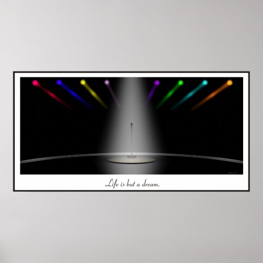 Poster Life is but a dream. (Devant)