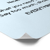 Poster Life is finite and fragile, poem by R,Queen (Coin)