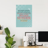Poster Life isn't about finding yourself Quote (Bureau à domicile)