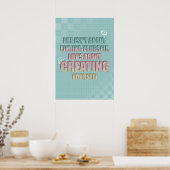 Poster Life isn't about finding yourself Quote (Cuisine)