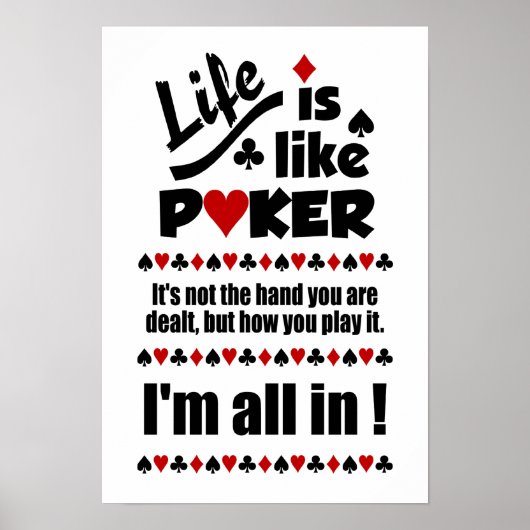 poster LIFE LIKE POKER (Devant)