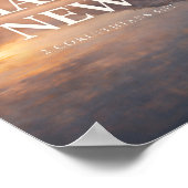 Poster Life Made New Mountain Sunrise Design (Coin)