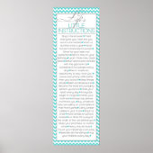 Poster Lifes Little Instructions (aqua) (Devant)