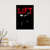 Poster Lift Bodybuilding Fitness Motivational (Cuisine)
