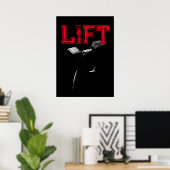 Poster Lift Bodybuilding Fitness Motivational (Bureau à domicile)