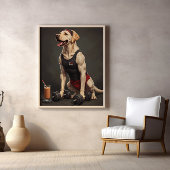 Poster Lift, Fetch, Repeat: Gym Bro Goals