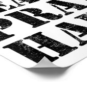 Poster Lift Heavy Pray Hard Gym Christian Quote (Coin)