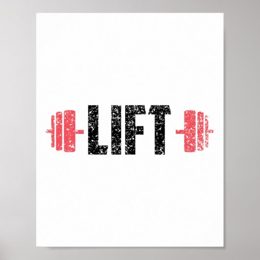 Poster Lift Weightlifting Gym Lifting Workout  (Devant)
