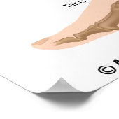 Poster ligaments de cheville, dessin étiqueté. (Coin)