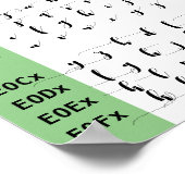 Poster Ligatures de police de bande son (Coin)