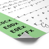 Poster Ligatures de police des lundis (Coin)