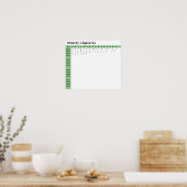 Poster Ligatures de police d'honnêteté (Cuisine)