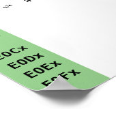 Poster Ligatures de police Jumbo (Coin)