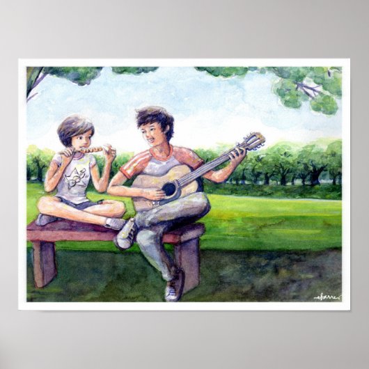 Poster "Ligaya" - inspiré par la chanson Eraserheads (Devant)