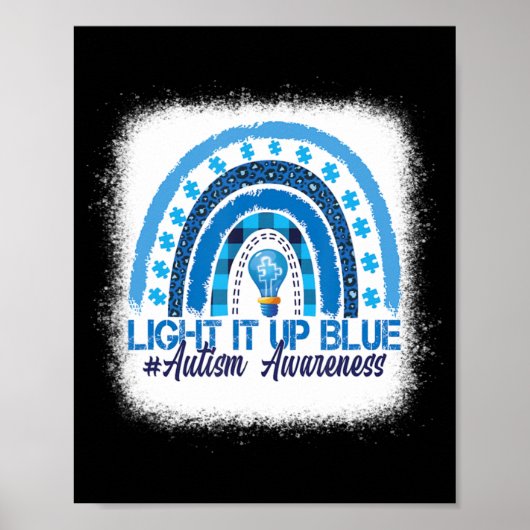 Poster Light It Up Blue Rainbow (Devant)
