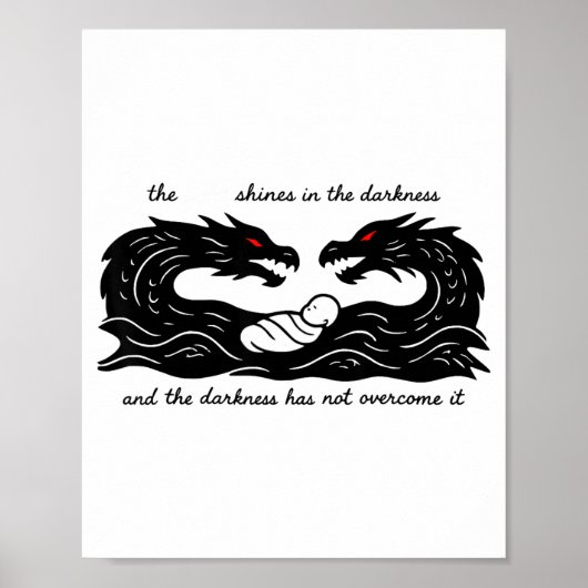 Poster Light Of The World Baby Jesus Christian Design (Devant)