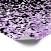 Poster Light Purple Dress Faux Glitter Sweet 16 Welcome (Coin)